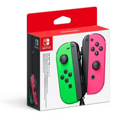 מארז בקרי ימין ושמאל צבע ורוד/ירוק JOY-CON