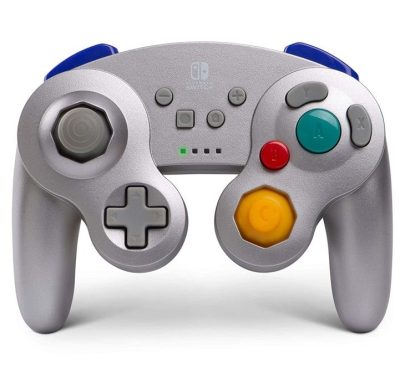 Nintendo Switch Power A GameCube Wireless Controller אפור - בעיצוב רטרו מטאלי