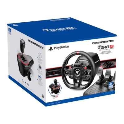 הגה מירוצים ודוושות Shiter Pack כולל שיפטר T248R מבית THRUSTMASTER