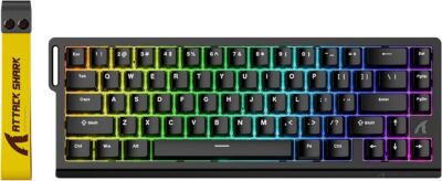 מקלדת גיימינג מגנטית Attack Shark X68 HE שחור