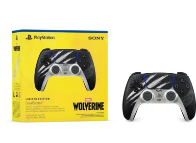 Playstation - PS5 בקר מקורי אלחוטי DualSense Controller PS5 - Marvel's Wolverine כסוף